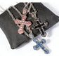✝️ 50% RABATT NU! 💎 Hip Hop Iced Out Korshalsband – Kubisk zirkonia, rostfritt stål & fet bling – perfekt för rappare, fester eller streetwear-stil 🔥