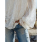 🌸 BEGRÄNSAD TID 50% RABATT! ✨ Dam Bohemisk Off-Shoulder Spetstopp – Genomskinlig, Flytande, Romantisk ☀️