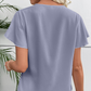 Dam V-ringad Fladderhylsa Blus