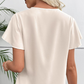 Dam V-ringad Fladderhylsa Blus