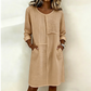 👗 BEGRÄNSAD TID 50% RABATT! ✨ Dam Avslappnad Tunikaklänning – Patchwork, Fickor, 5 Färger 🌿