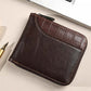 Herr PU-Läder Blixtlås Bifold Plånbok