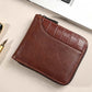 Herr PU-Läder Blixtlås Bifold Plånbok