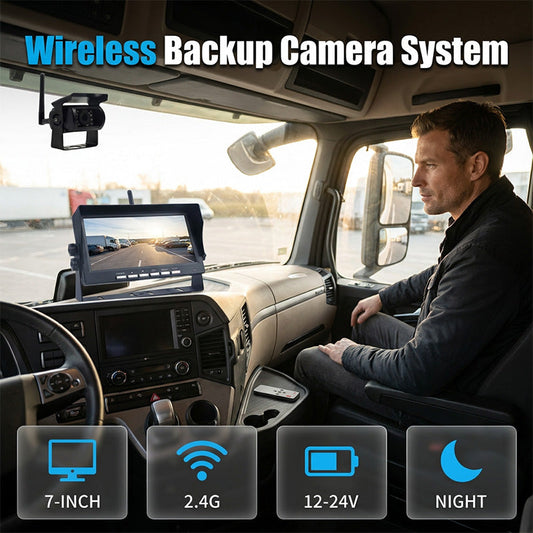 🎁 50% RABATT 🚀 Modern bilteknik för vardagen 🚗 7-tums HD backkamera trådlös – smidig installation & bättre kontroll ⚡