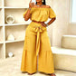 👒 50% RABATT NU! ✨ Dam Off-Shoulder Prickigt Set – Elegant Högmidja & Luftigt – Sommarsemesterns Måste 🍋