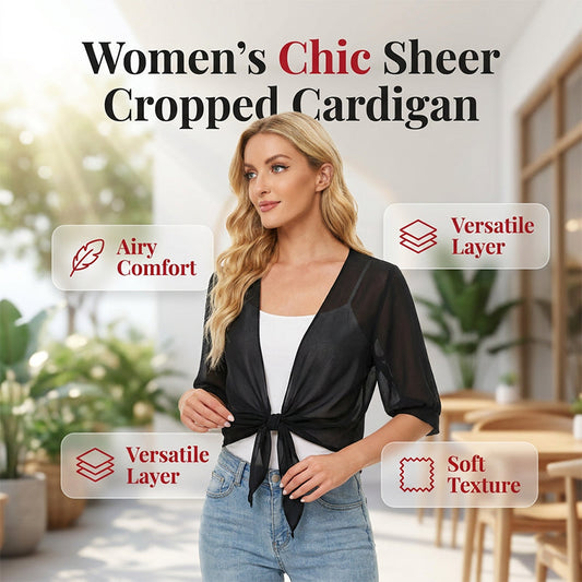 👚 50% RABATT! ⏰ Damelegant chiffon knyttopp med beskuren passform – Skir, ledig & sval – perfekt för sommarfester, brunch eller en romantisk semesterkväll 🌸