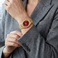 ⌚ BEGRÄNSAD TID 50% RABATT! ✨ Dam Oval Kvartsur – Elegant, Minimalistisk, Delikat 💫