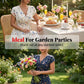 Maxiklänning för damer med blommönster, V-ringning och smockad midja