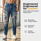 👖 50% RABATT NU! 🔥 Herr Patchwork Slitna Jeans – Robust, casual & unikt slitet utseende – Avslappnad passform, andningsbart denim – perfekt för streetwear eller vardagsstil ✨