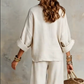 👗 BEGRÄNSAD TID 50% RABATT! ✨ Dam V-ringad 2-delat Set – Flytande Vida Ben, Avslappnad Chic 🌸