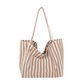 🌸 50 % RABATT NU! 🌸 Klassisk randig strand- & shoppingväska – rymlig, stilren & perfekt för soliga dagar 🏖️🛍️