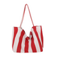 🌸 50 % RABATT NU! 🌸 Klassisk randig strand- & shoppingväska – rymlig, stilren & perfekt för soliga dagar 🏖️🛍️