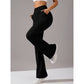 🧘 50% RABATT NU! 🦵 Kvinnors Stretchiga Bootcut Yogabyxor – Smickrande Hög Midja, Ultra-flexibel & Sidofickor – För Studio Eller Gatan 👖
