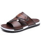 Herr Konstläder Slip-On Sandaler