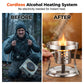 🔥 LIMITED-TIME 50% OFF! ✨ Portable Alcohol Stove Hot Pot – Cordless, Stainless Steel, for Camping 🍲