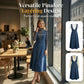 🌸 50% RABATT NU! 🌸 Damklänning i Denim med Knappar fram – Overall Midi