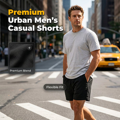 🩳 50% RABATT NU! 🌞 Herr Casual Sommarshorts med Dragsnoddslinning – Mjuk bomull & andningsbar – Avslappnad passform, flera fickor – perfekt för avkoppling, strand eller träning 🏖️