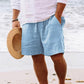 🩳 50% RABATT NU! 🌞 Herr Casual Sommarshorts med Dragsnoddslinning – Mjuk bomull & andningsbar – Avslappnad passform, flera fickor – perfekt för avkoppling, strand eller träning 🏖️