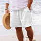 🩳 50% RABATT NU! 🌞 Herr Casual Sommarshorts med Dragsnoddslinning – Mjuk bomull & andningsbar – Avslappnad passform, flera fickor – perfekt för avkoppling, strand eller träning 🏖️