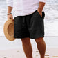 🩳 50% RABATT NU! 🌞 Herr Casual Sommarshorts med Dragsnoddslinning – Mjuk bomull & andningsbar – Avslappnad passform, flera fickor – perfekt för avkoppling, strand eller träning 🏖️
