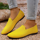 Women's Pointed Toe Knitted Flat Shoes Slip-On Loafers