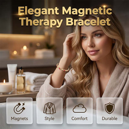 💎 BEGRÄNSAD TID 50% RABATT! ✨ Modernt Magnetarmband – Strass, Guld/Silver, Välmående ✨
