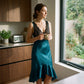 Elegant V-Neck Slip Nightdress
