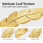 🍃 50% OFF NOW! ✨ Plated Leaf Open Cuff Bracelet – Adjustable Stainless Steel, 18K Gold/Silver Finish – Nature-Inspired, Perfect for Daily Elegance or Gifting 💛