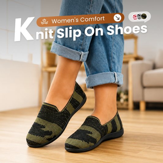💟 BEGRÄNSAD TID 50% RABATT! ✨ Dam Stickade Slip-On Skor – Bekväma, Andningsbara, Lätta att ta på 🌸