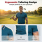 Herr kortärmad sportskjorta – 4-vägsstretch, andningsbar & ergonomisk passform 👕⚡