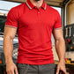 Herr kortärmad sportskjorta – 4-vägsstretch, andningsbar & ergonomisk passform 👕⚡