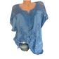 👚 50% RABATT NU! ✨ Elegant Spetsbroderad V-ringad Damtopp – Mjuk & Andningsbar – Perfekt för Alla Tillfällen – Storlek S-6XL 🌸