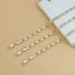 💎 TIDSBEGRÄNSAD 50% RABATT! ✨ Unisex Trefärgat Länkarmband – Guld/Roséguld/Silver, Facetterad Yta, Hummerlås 🖤