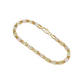 💎 TIDSBEGRÄNSAD 50% RABATT! ✨ Unisex Trefärgat Länkarmband – Guld/Roséguld/Silver, Facetterad Yta, Hummerlås 🖤