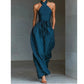 Elegant Halter Ärmlös Jumpsuit med Midjeband