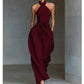 Elegant Halter Ärmlös Jumpsuit med Midjeband