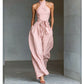 Elegant Halter Ärmlös Jumpsuit med Midjeband
