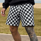 🩳 BEGRÄNSAD TID 50% RABATT! ✨ Herr Snabbtorkande Rutiga Strandshorts – Andningsbara, Dragsko, Multisport 🌊