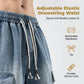👖 50% RABATT NU! 🏙️ Herrars Lösa Denim Cargo-Shorts – High Street-stil & Justerbar Passform 🛹