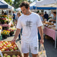 👕 50% RABATT! ⏰ Men's casual topp & shorts 2-delat set – Mjuk & andningsbar – Avslappnad passform, perfekt för lata sommardagar eller stranden – enkel matchande stil ☀️🩳