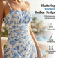 👗50% OFF! ✨Floral Ruched Mini Dress – Spaghetti Straps, Backless, Beach Ready 🌸