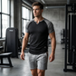 👕 TIDSBEGRÄNSAD 50% RABATT! ✨ Herr V-ringad Raglan T-shirt – Snabbtorkande, Slim Fit, Tvåfärgad 🏋️