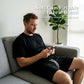 ✨New Arrival-Men's Letter Tee & Drawstring Shorts Set