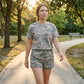 Plus size camo topp & shorts-set 🌿 Ledig passform, mjukt tyg – enkelt, snyggt & redo för äventyr ✨