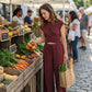 Dam set med korsad topp & vida byxor 👚 Mjukt fall, smickrande passform – enkel elegans för alla tillfällen ✨