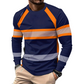 👕 50% OFF NOW! 💥 Men's Casual Contrast Stripe Long Sleeve Top – Color-block & premium blend – Crew neck, lightweight – perfect for layering or stand-alone style ✨