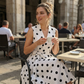 👗 50% OFF NOW! ⏰ Women's Polka Dot Sleeveless V-Neck Dress – Flowy & lightweight – Perfect for summer, brunch or beach days – playful and chic 🎀