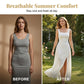 👗 BEGRÄNSAD TID 50% RABATT! 💥 Dam Ärmlös Fyrkantig Hals Slitsad Maxiklänning – 3D-Textur, Lårslits, Rosettrygg ✨