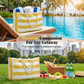 Large Capacity Striped Beach Bag