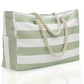 Large Capacity Striped Beach Bag